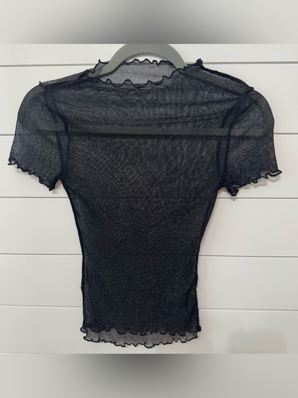 Shein sheer black shirt